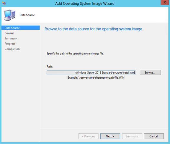 SCCM Windows 2019 Task Sequence