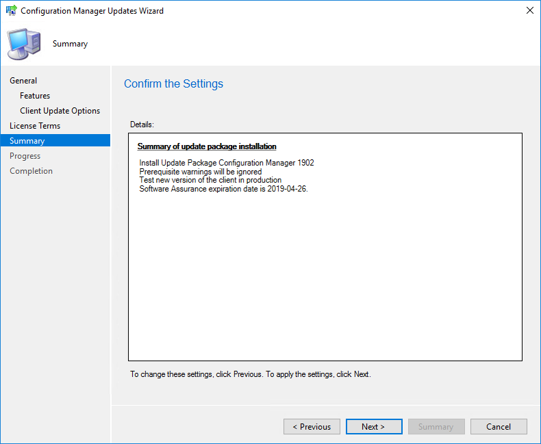 SCCM 1902 Upgrade Guide