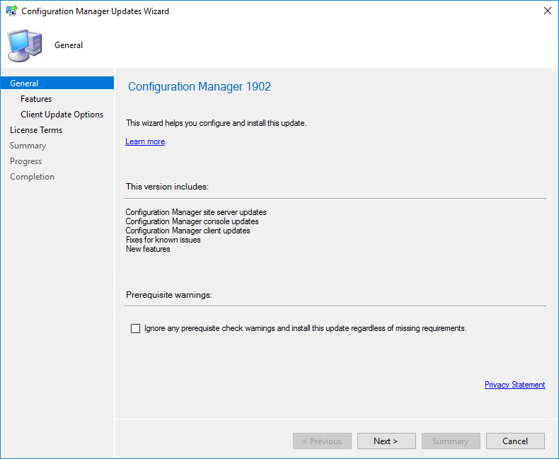 SCCM 1902 Upgrade Guide