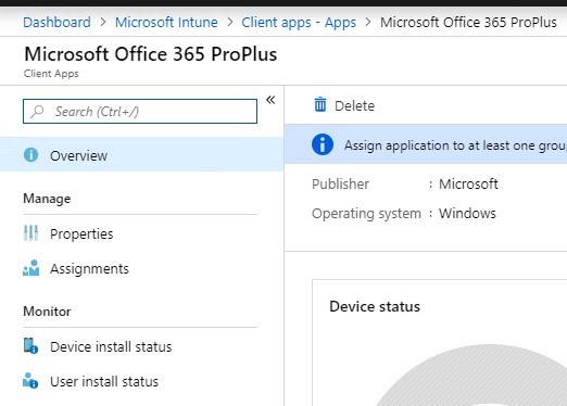 Intune Office 365 deployment