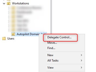 Intune Autopilot Hybrid AD joined