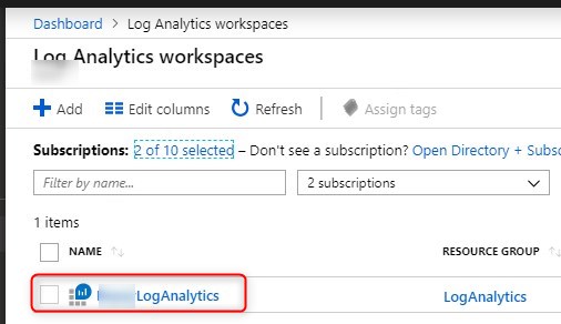 Windows Analytics Log Analytics