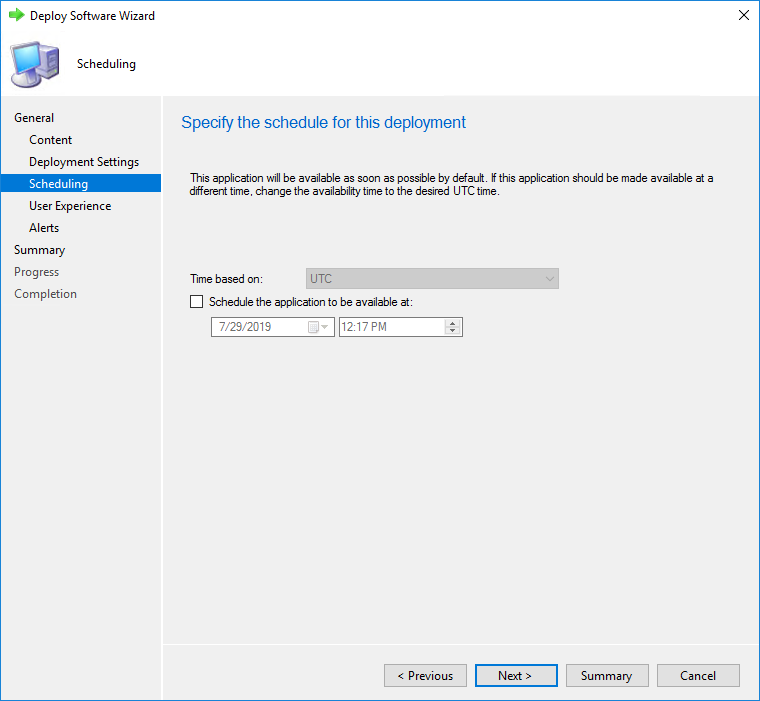 SCCM Install applications device real-time