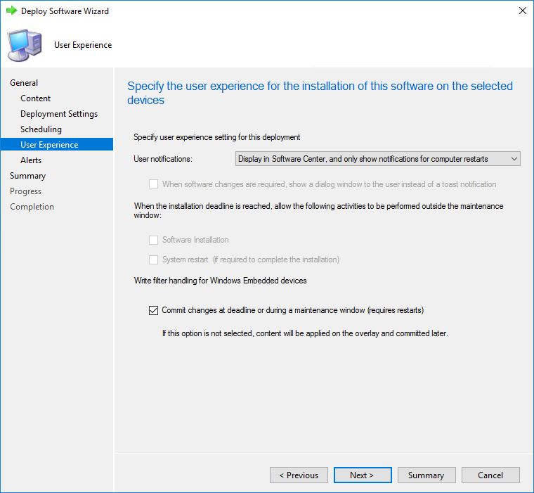 SCCM Install applications device real-time