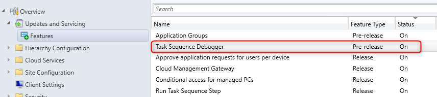 SCCM Task Sequence Debugger