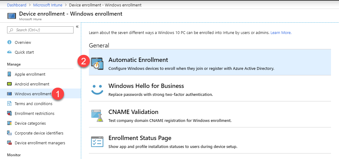 Co-Management SCCM 1902