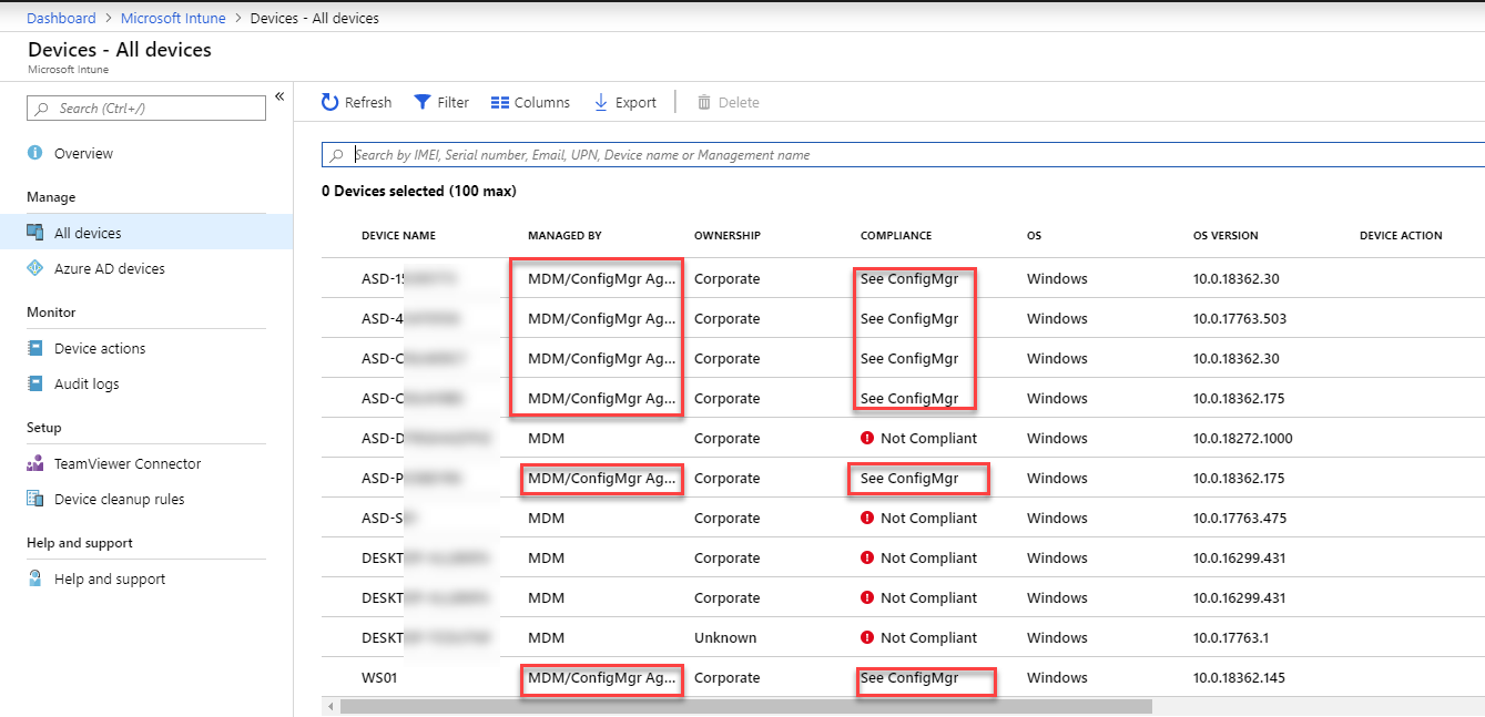 Co-Management SCCM 1902