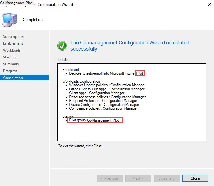 Co-Management SCCM 1902