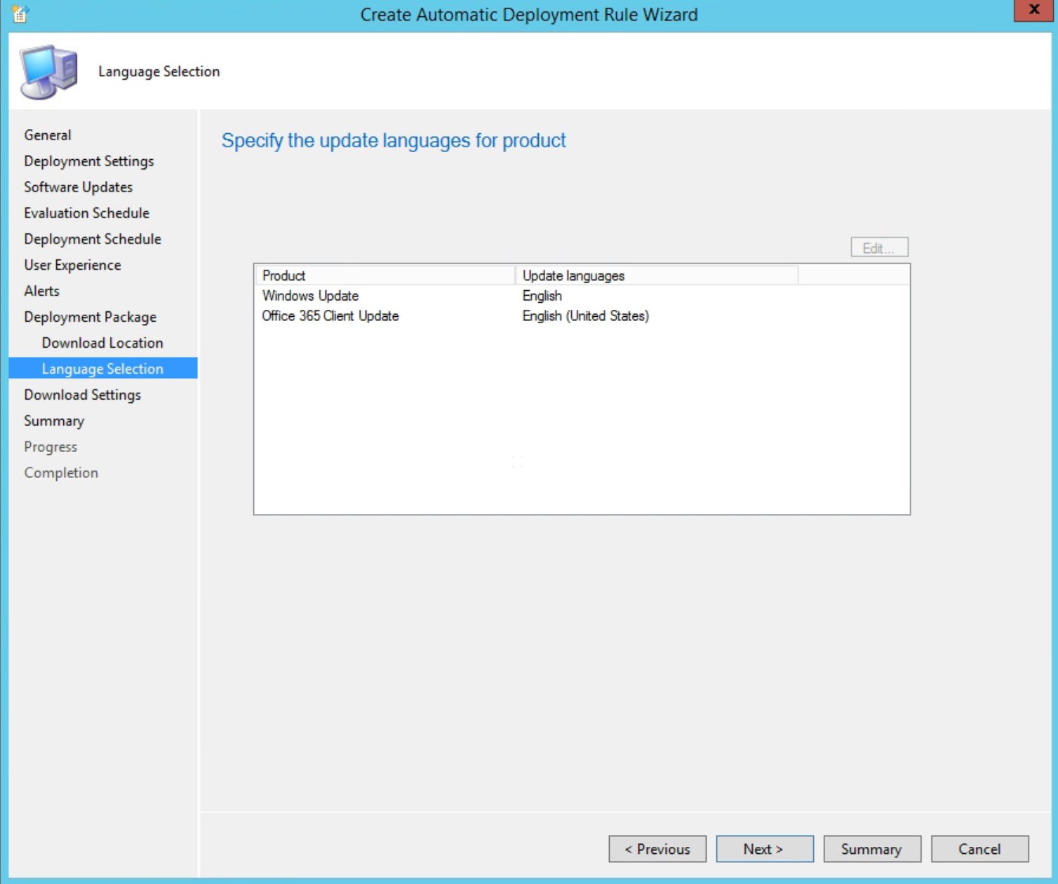 Servicing stack update SCCM