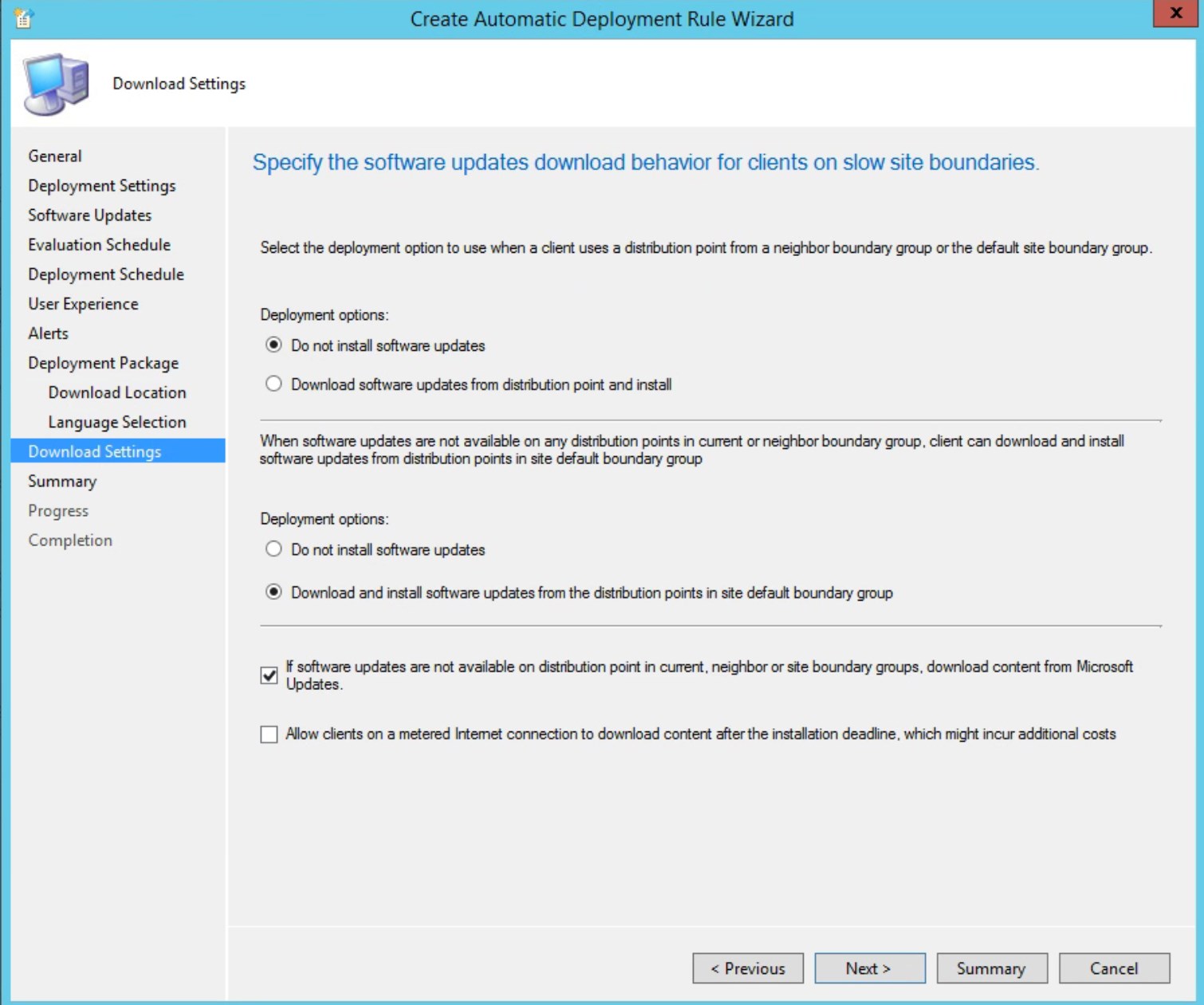 Servicing stack update SCCM