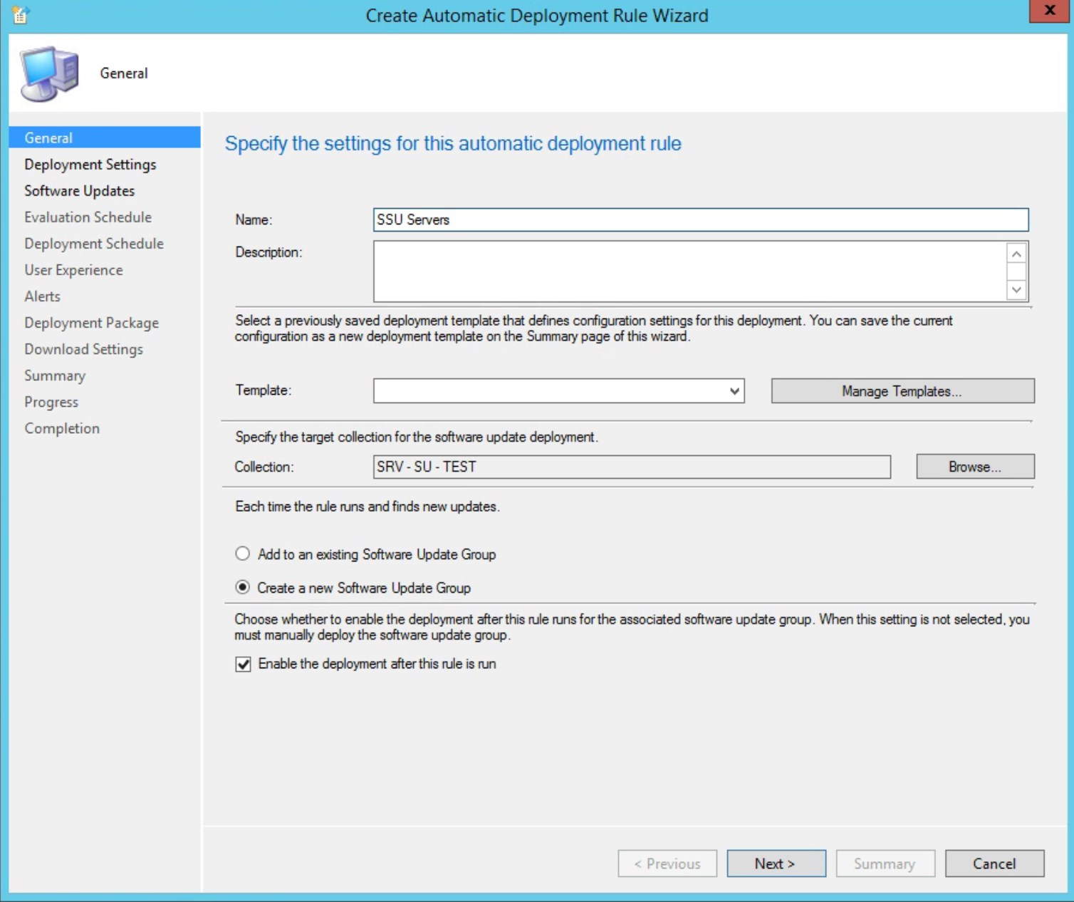 Servicing stack update SCCM