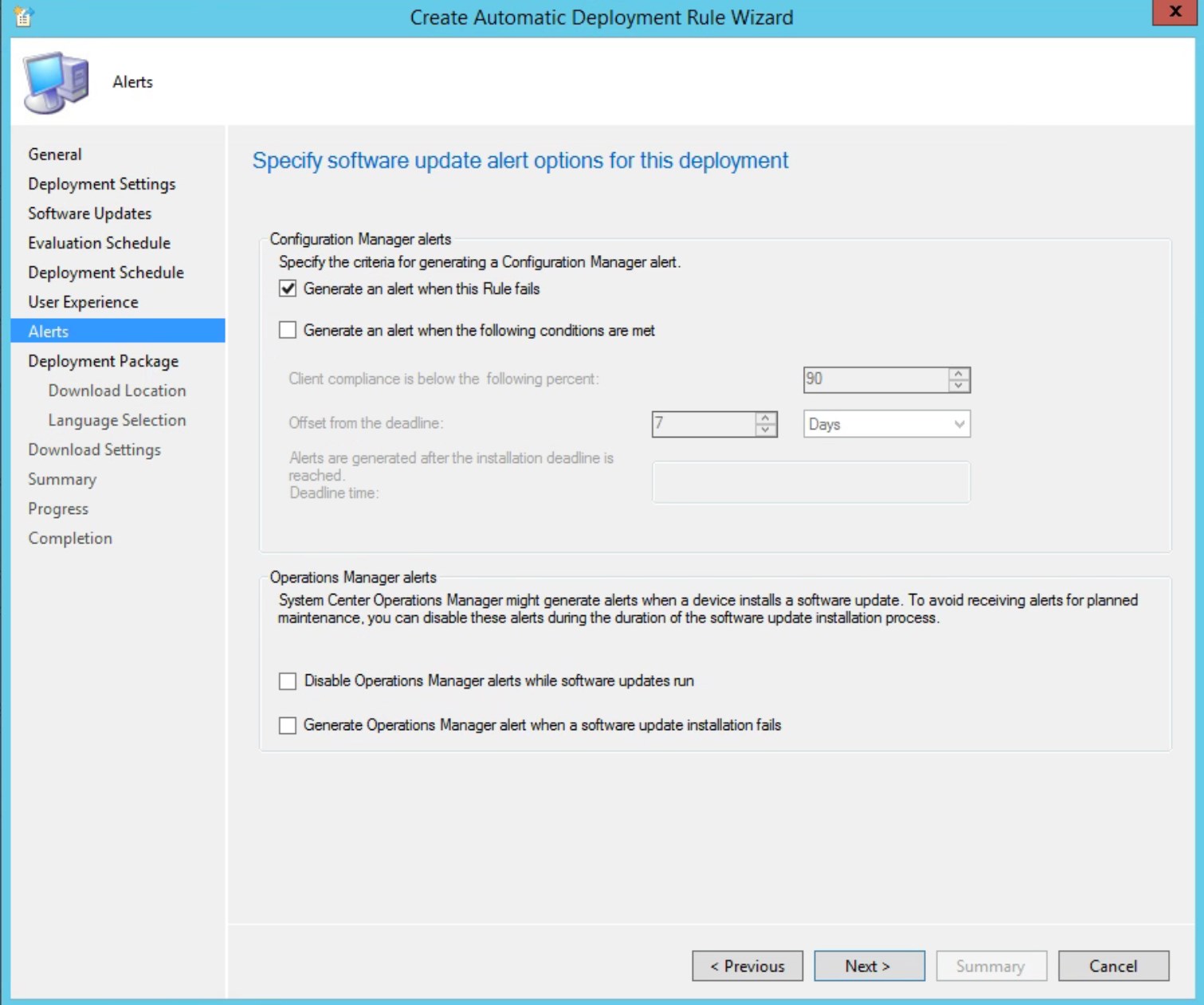 Servicing stack update SCCM