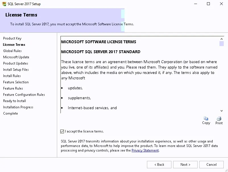 SCCM SQL 2017 Install Guide