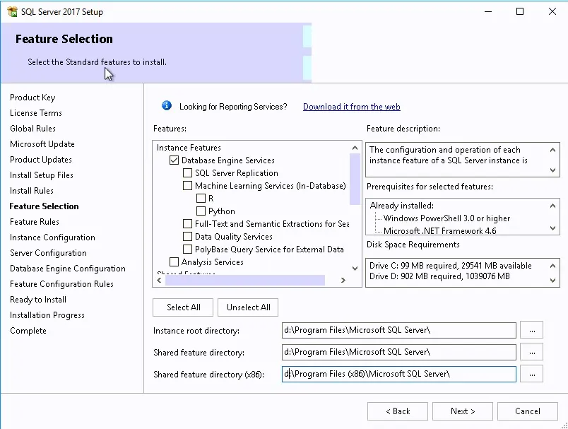 SCCM SQL 2017 Install Guide