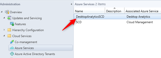 sccm desktop analytics