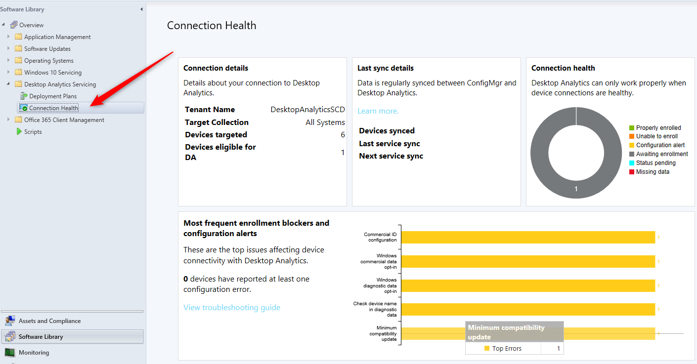 sccm desktop analytics