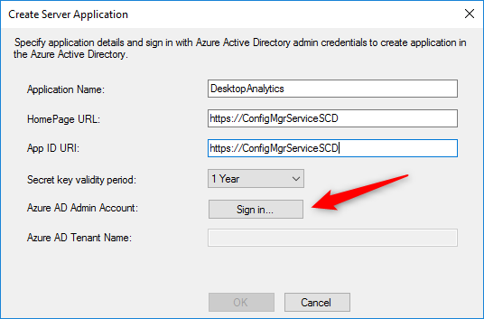 sccm desktop analytics