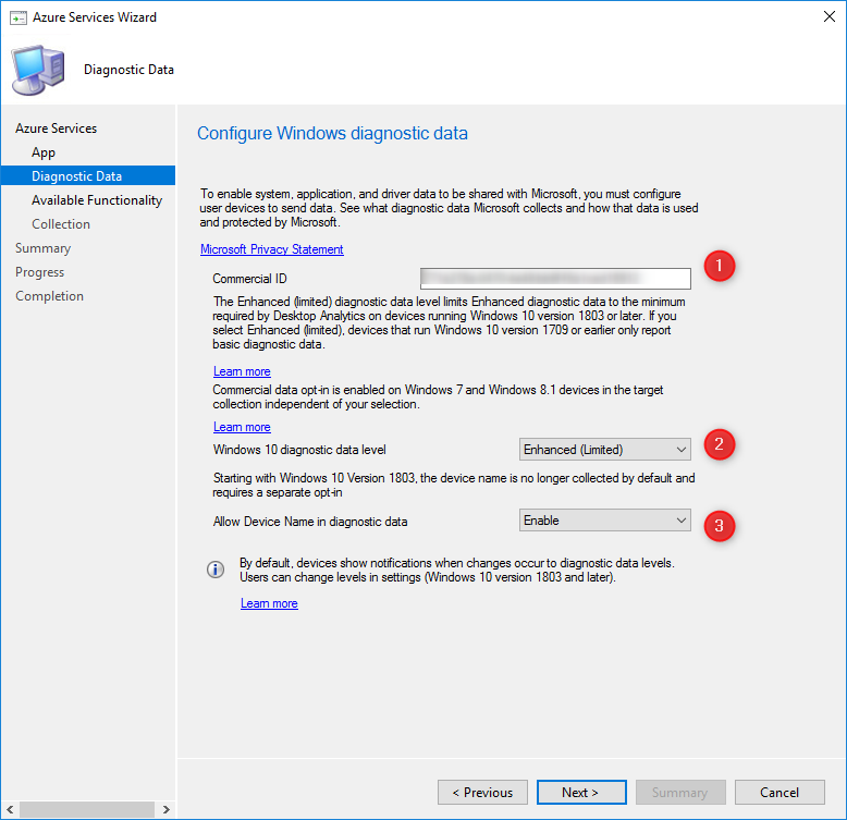 sccm desktop analytics