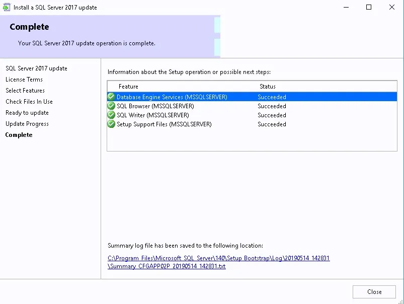 SCCM SQL 2017 Install Guide