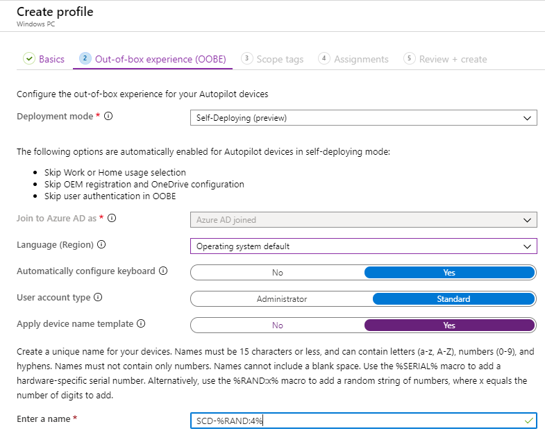 intune autopilot kiosk single-app