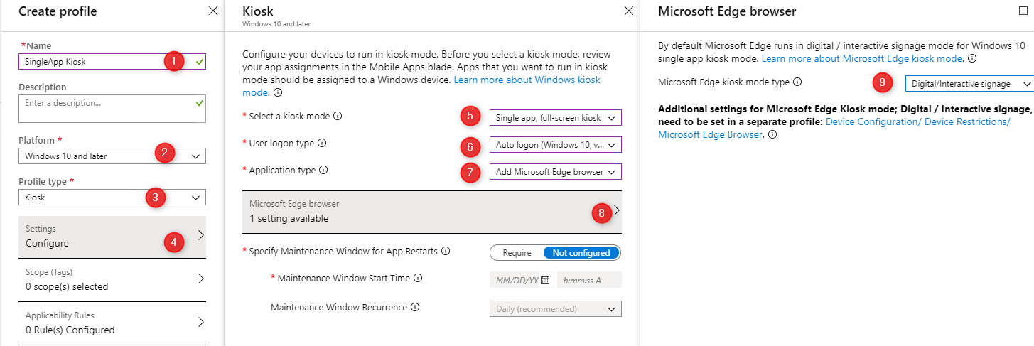 intune autopilot kiosk single-app