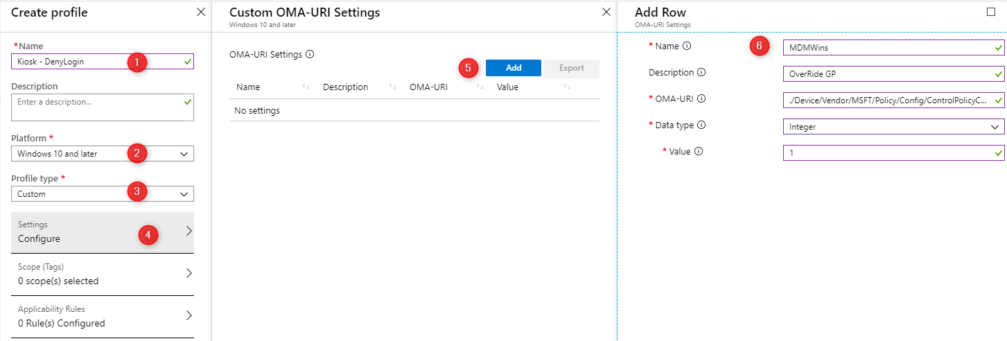 kiosk single app intune autopilot