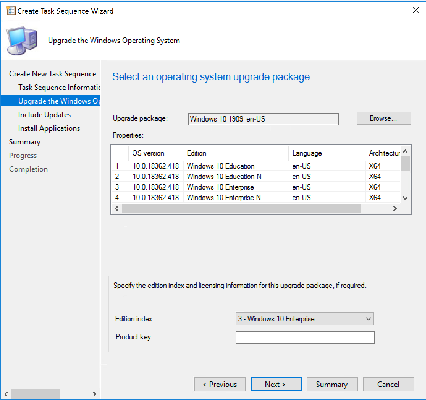 SCCM Windows 7 Windows 10 1909