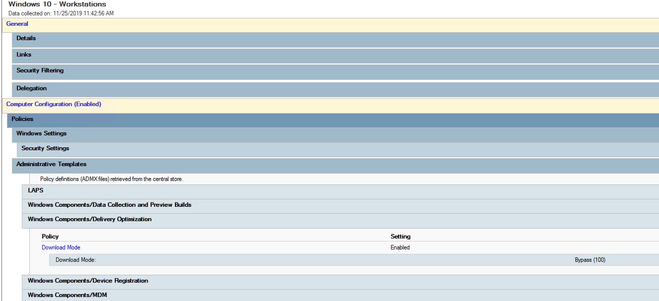 Delivery Optimization Intune