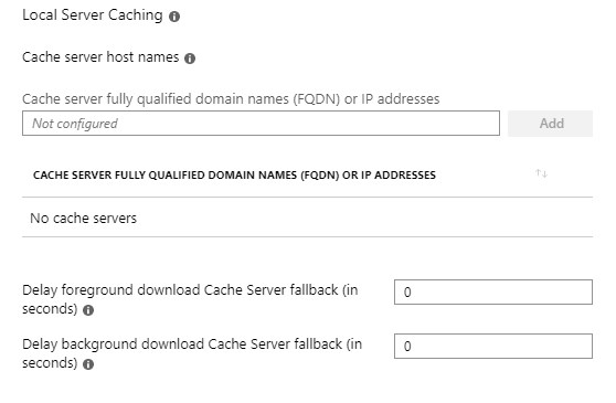 Delivery Optimization Intune