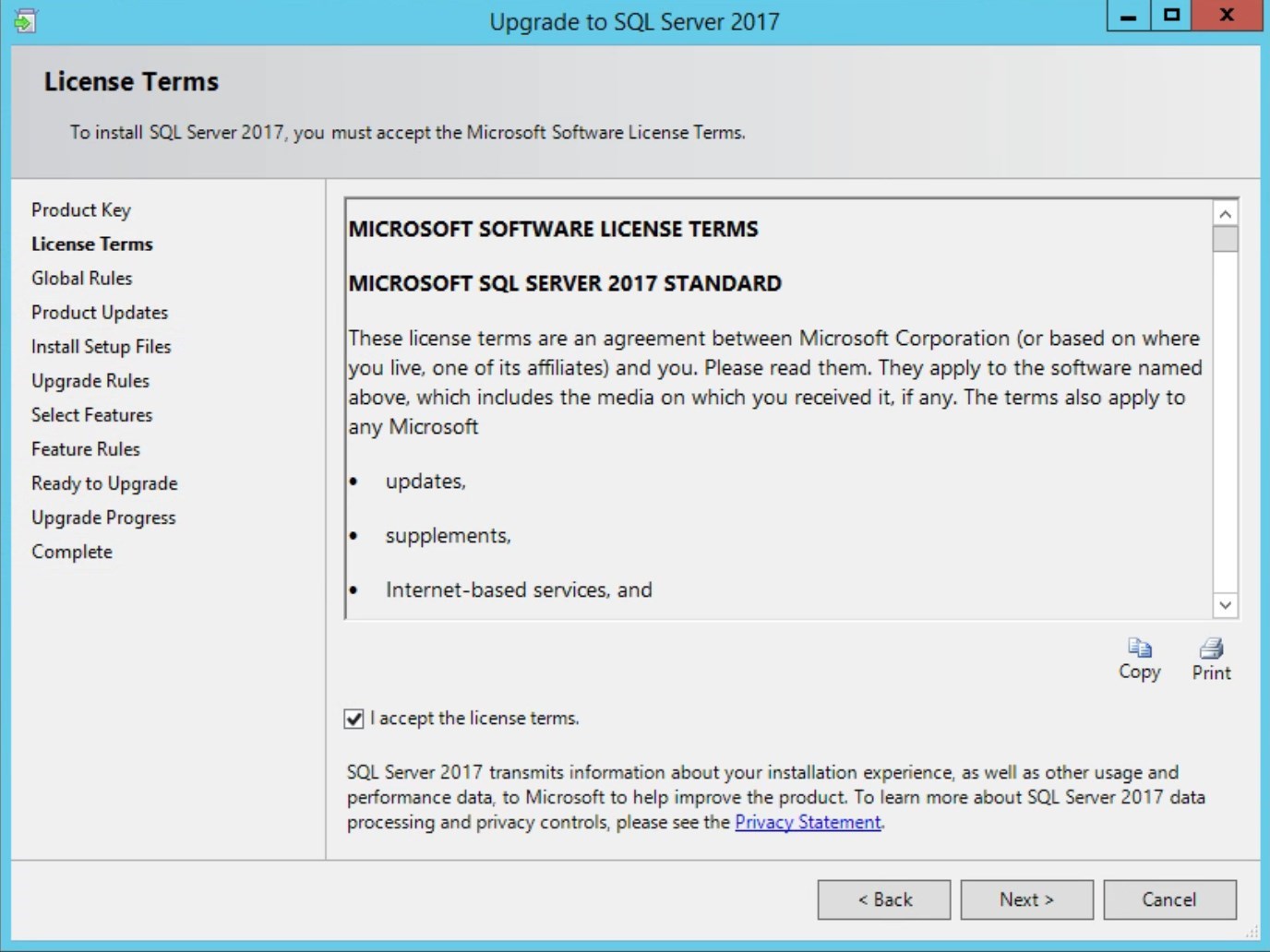 Upgrade SCCM SQL version