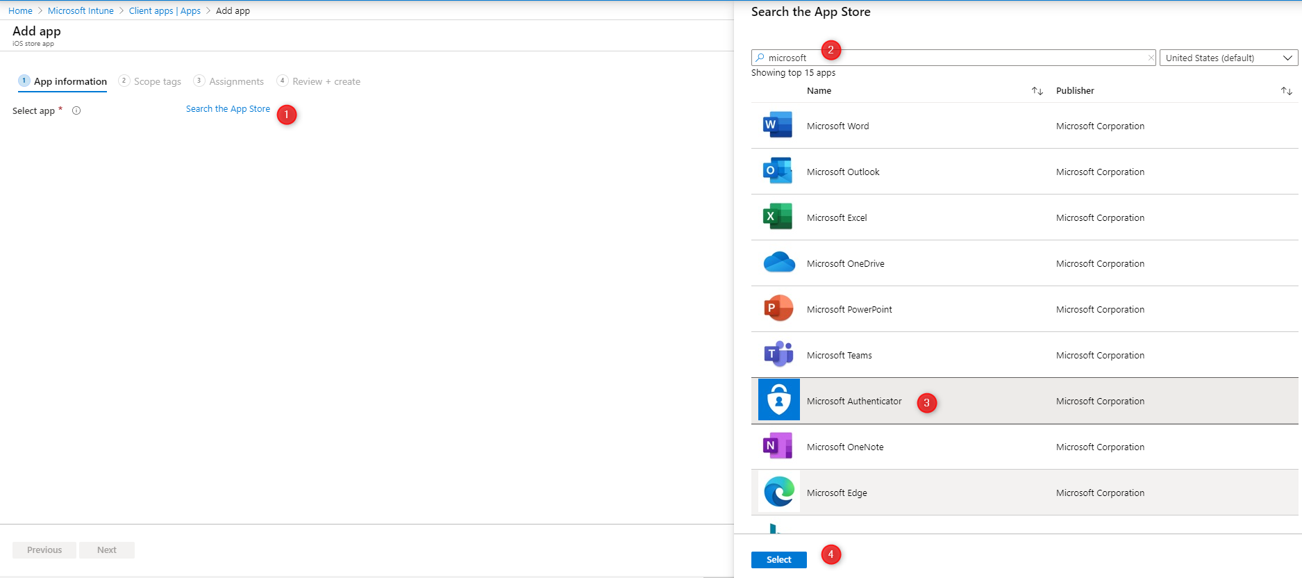 Intune Microsoft Authenticator app