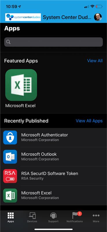 Intune Microsoft Authenticator app