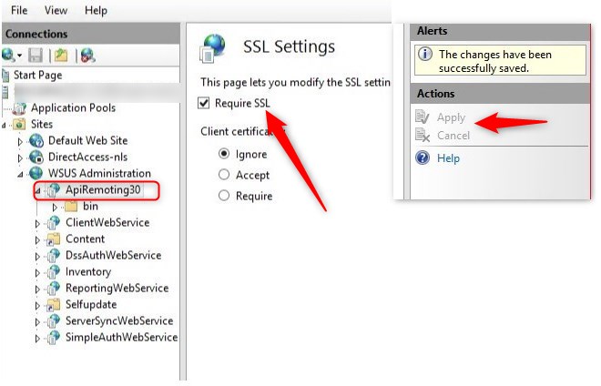 SCCM Software Update SSL