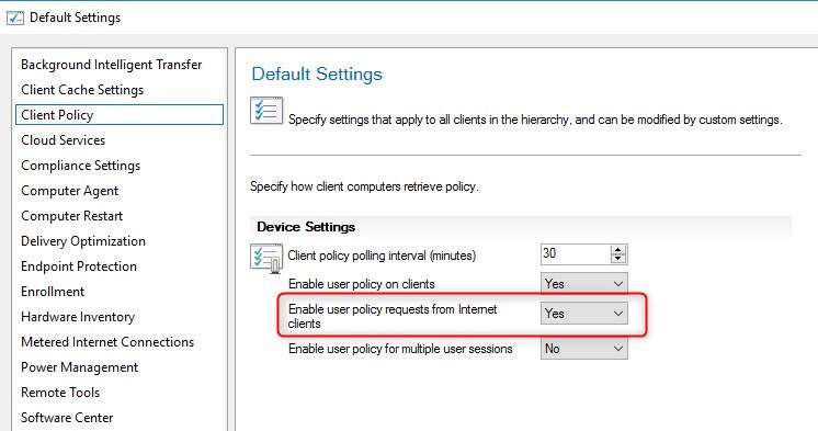 SCCM Cloud Management Gateway