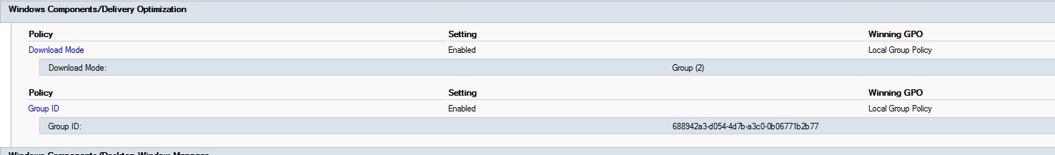 SCCM Delivery Optimization