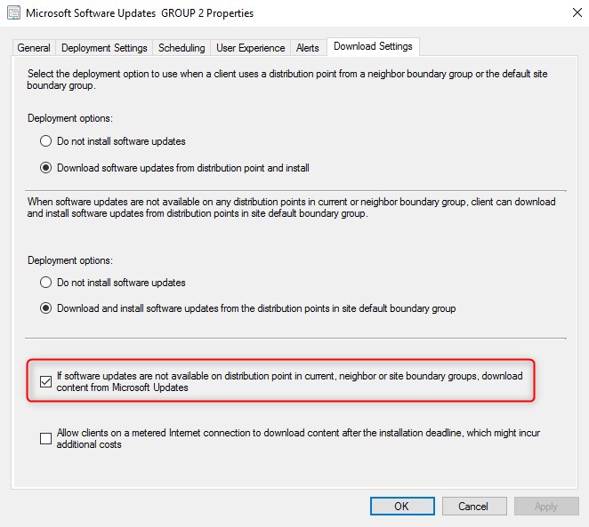 SCCM Delivery Optimization