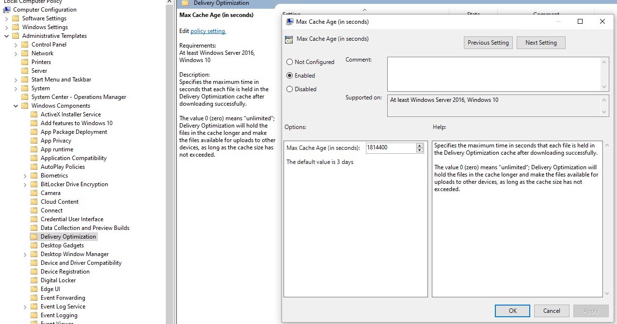 SCCM Delivery Optimization