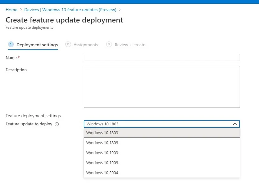 Intune Windows Update Business