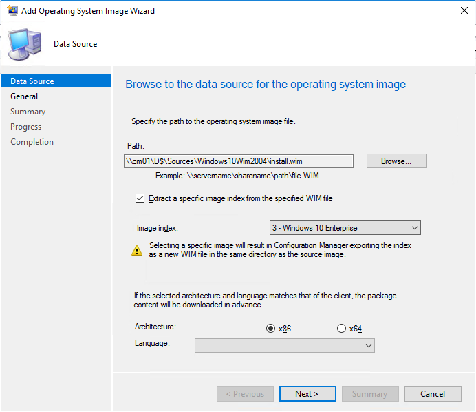 SCCM Windows 10 2004 Upgrade