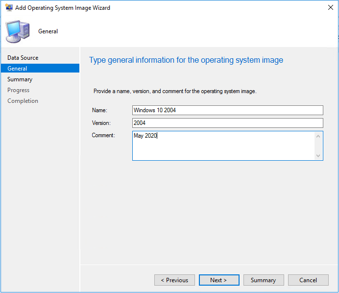 SCCM Windows 10 2004 Upgrade