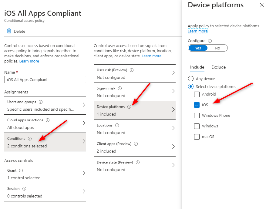 Block TikTok using Intune device compliance policy and Conditional Access