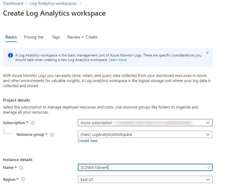 Windows10 Events log analytic