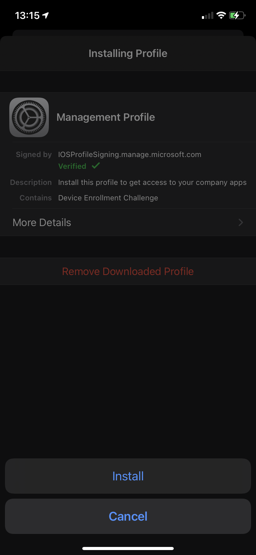 endpoint manager enroll ios