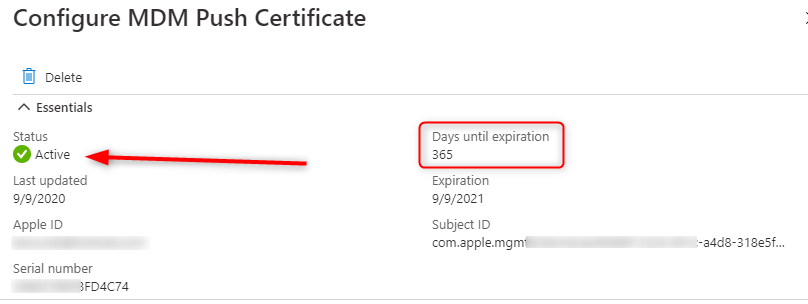 Renew Apple Certificate Endpoint Manager