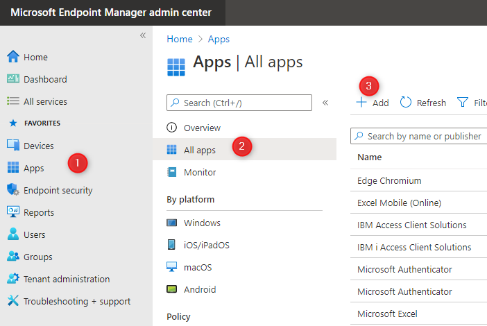 Endpoint Manager Win32 Apps