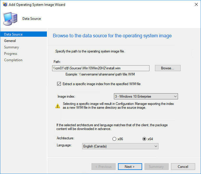 SCCM Windows 10 20H2 