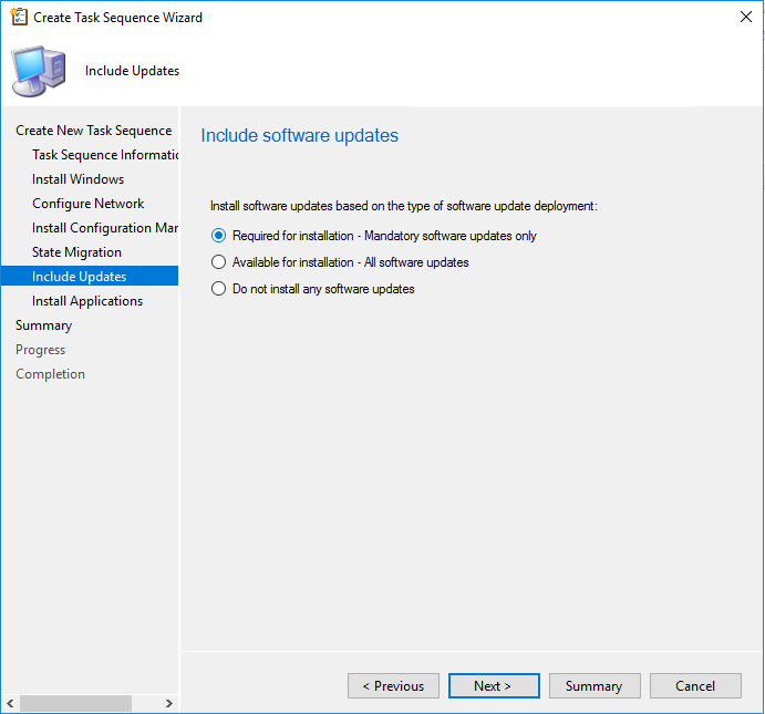 SCCM Windows 10 20H2 