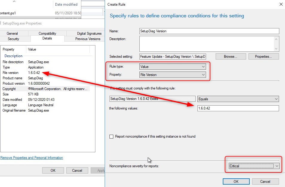 Windows 10 SetupDiag SCCM Inventory