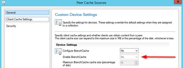 SCCM BranchCache