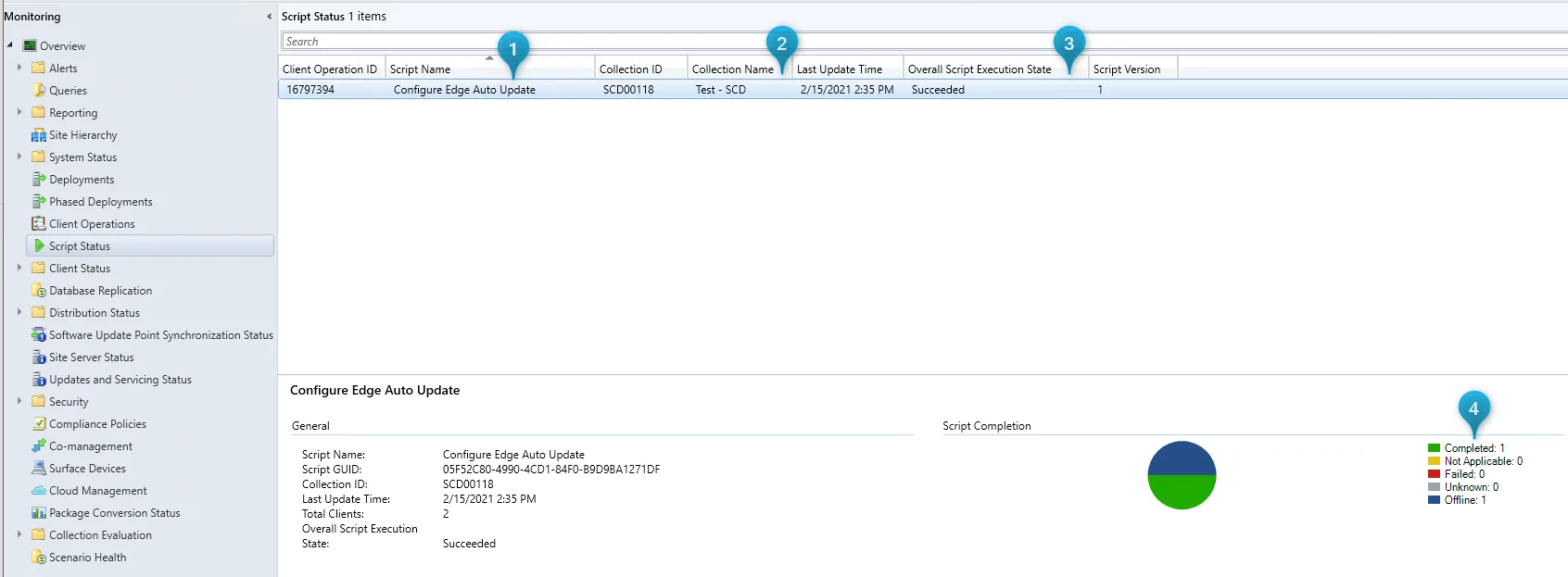 Monitor SCCM Scripts